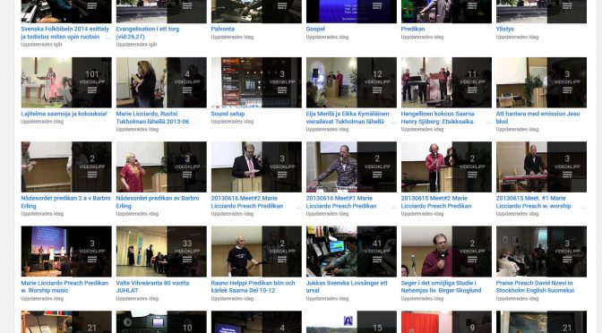 Vanha Youtubekanava 780 videota on avattu uudelleen näkyviin evankeliumin tähden