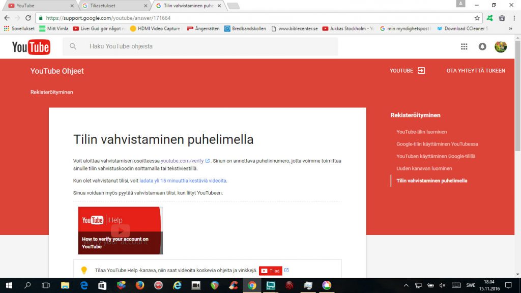 youtube-tilin-vahvistaminen-puhelimella