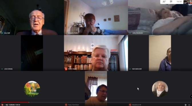 Pidämme rukouskokouksia ryhmä videopuheluna Google Meet järjestelmässä. Tervetuloa