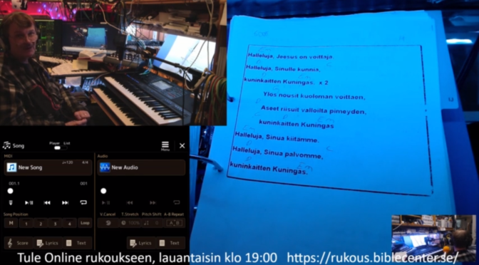 Jeesus on Herra live. Jumalan kutsu. Myös Yamaha PSR SX 900 soitinasiaa repertuaari hakemisto